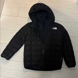 The North Face Quilted Black Hooded Jacket
